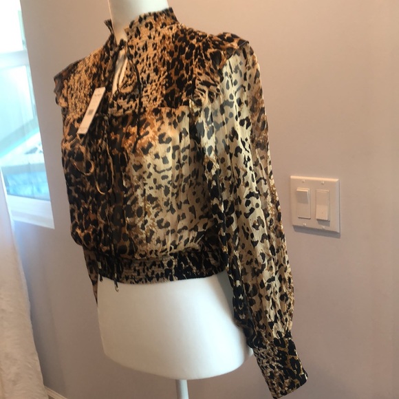 Free People Cheetah print blouse - Free People Cheetah print blouse - brand new - Picture 4 of 6